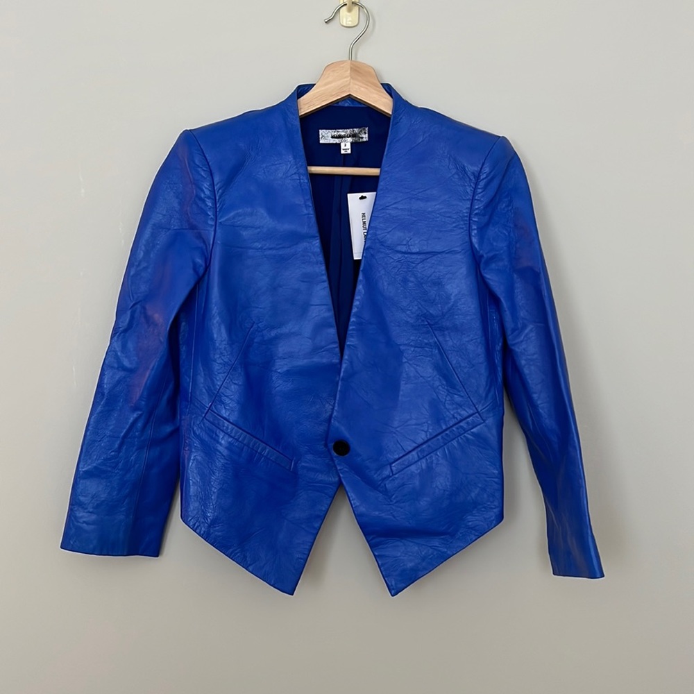 Helmet Lang leather jacket size 2
